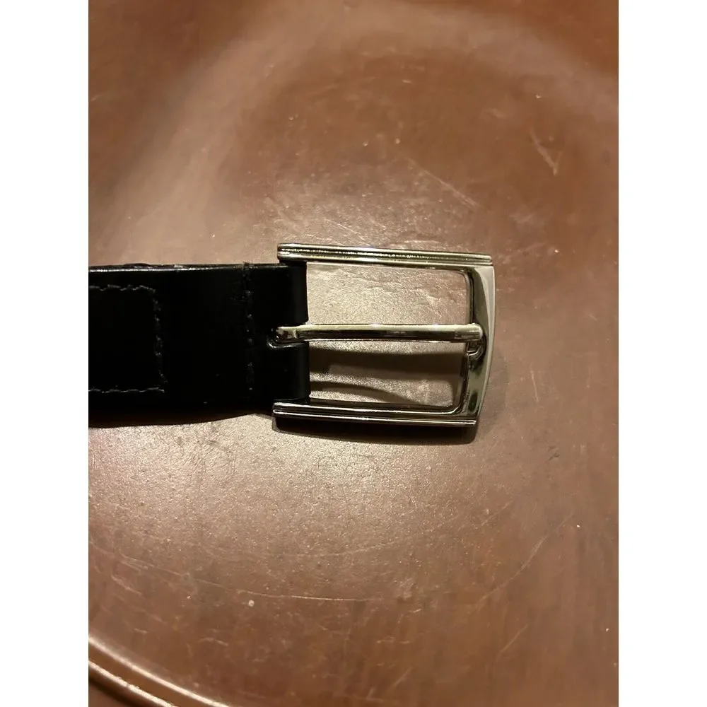 Vintage Genuine Leather Braided Brown Black Belt Size 38/95‎ Boho Western Hippie